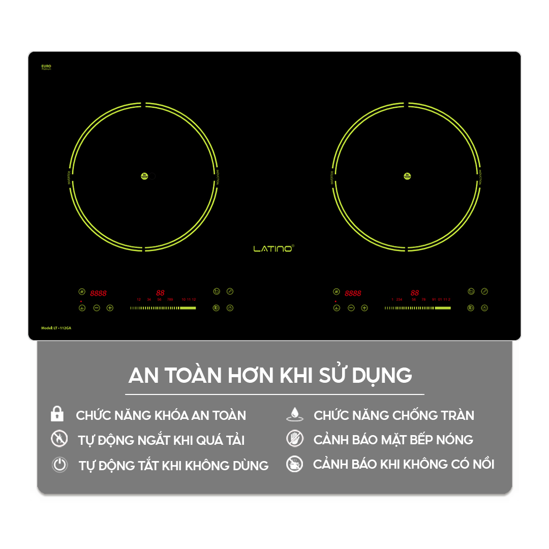 Bếp từ đôi Latino LT-112GA | Home Best