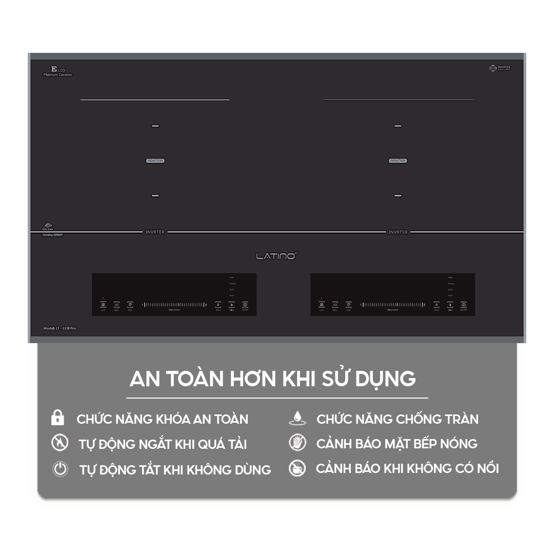 Bếp từ đôi Latino LT-333I Pro | Home Best