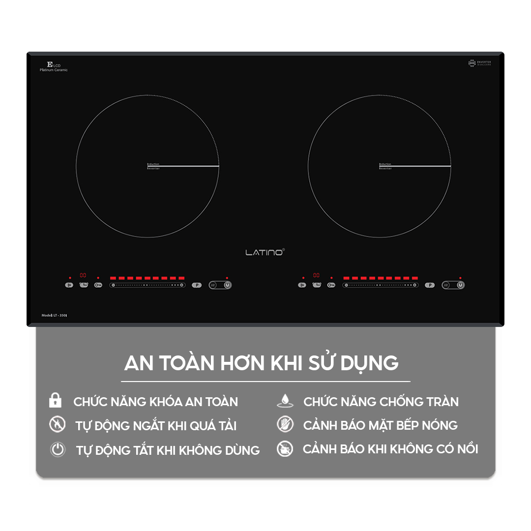 Bếp từ đôi Latino LT-350I | Home Best