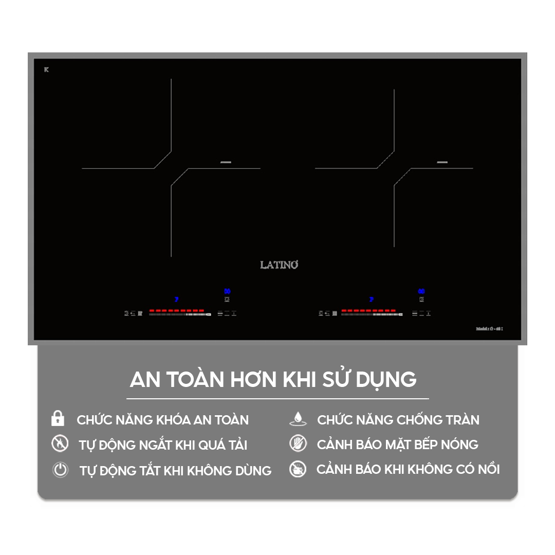 Chức năng an toàn trên bếp điện từ