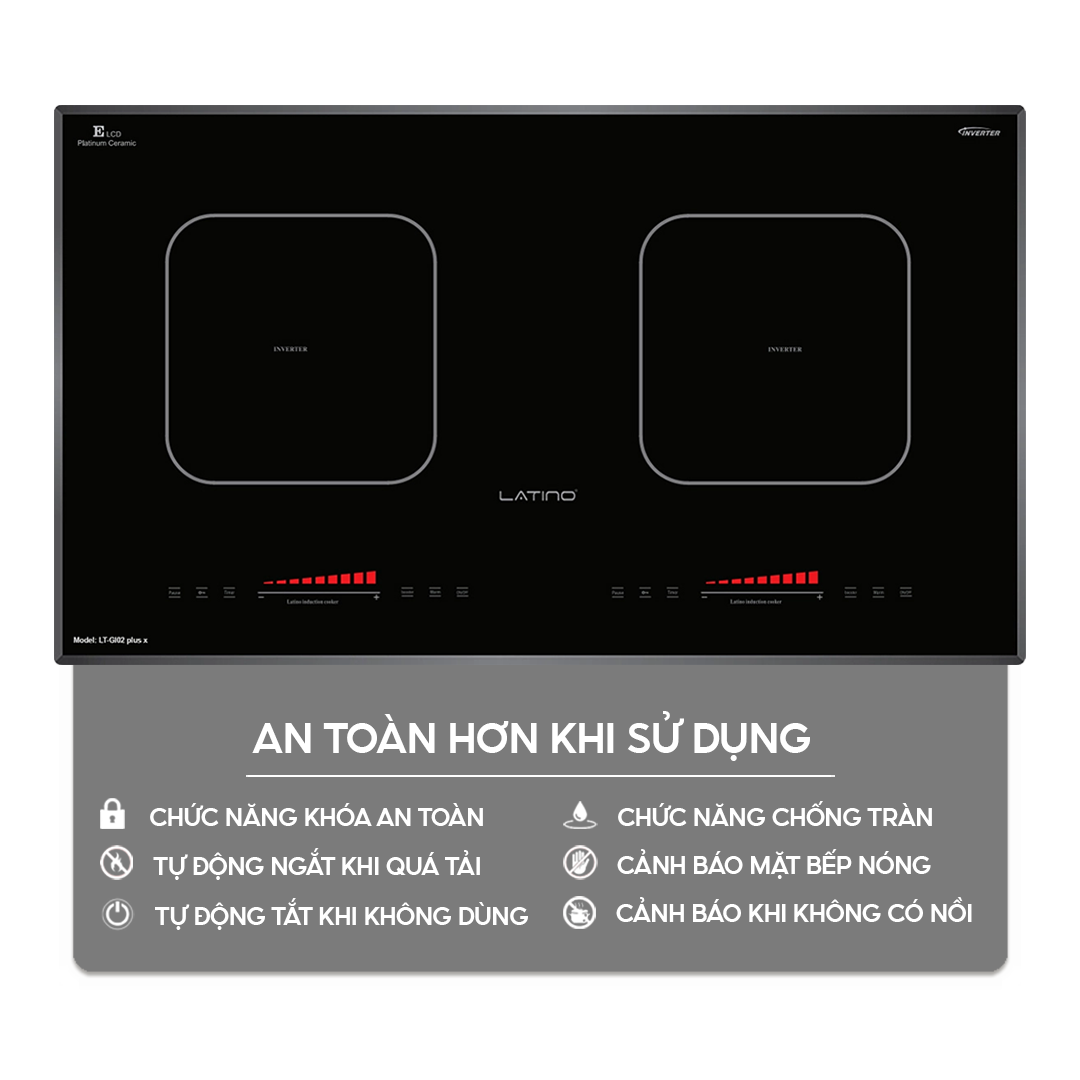 Chức năng an toàn trên bếp điện từ