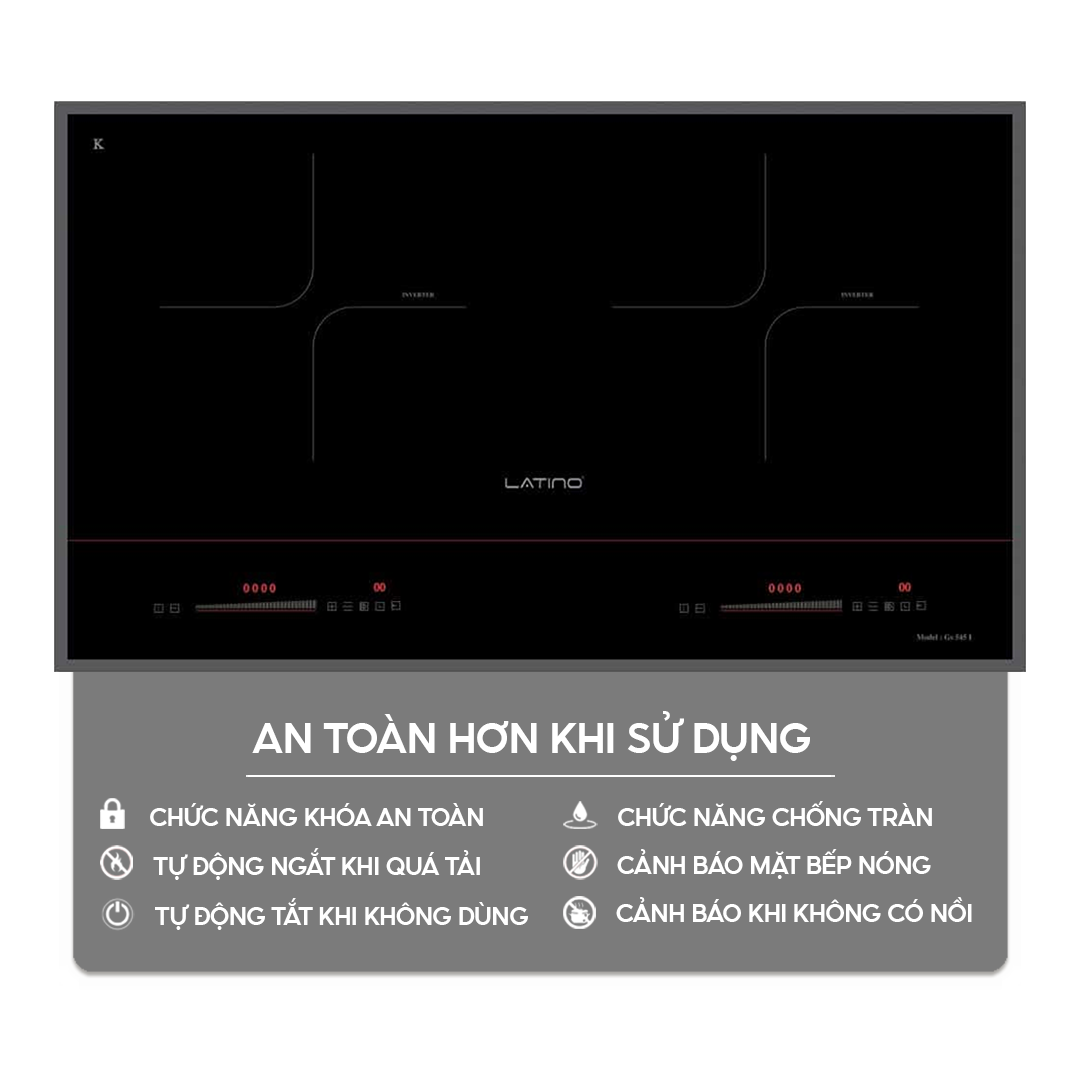 Chức năng an toàn trên bếp điện từ