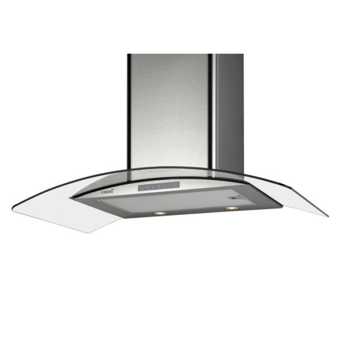Máy hút khói, hút mùi kính cong Cata TYROS TC3V 700 GLASS/A | Home Best