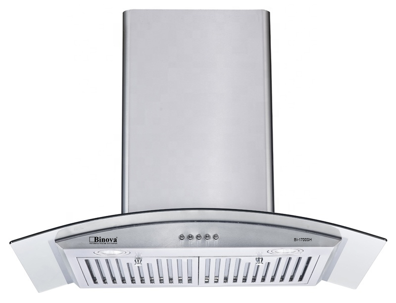 Máy hút khói, hút mùi kính cong Binova BI-1700SH (70cm) | Home Best
