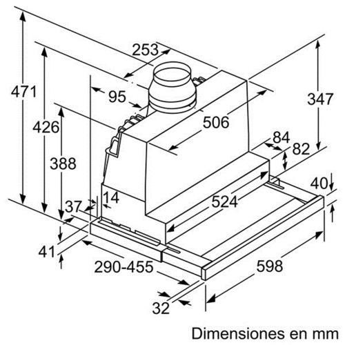 Máy hút khói, hút mùi âm tủ Bosch DFS097K51 | Home Best
