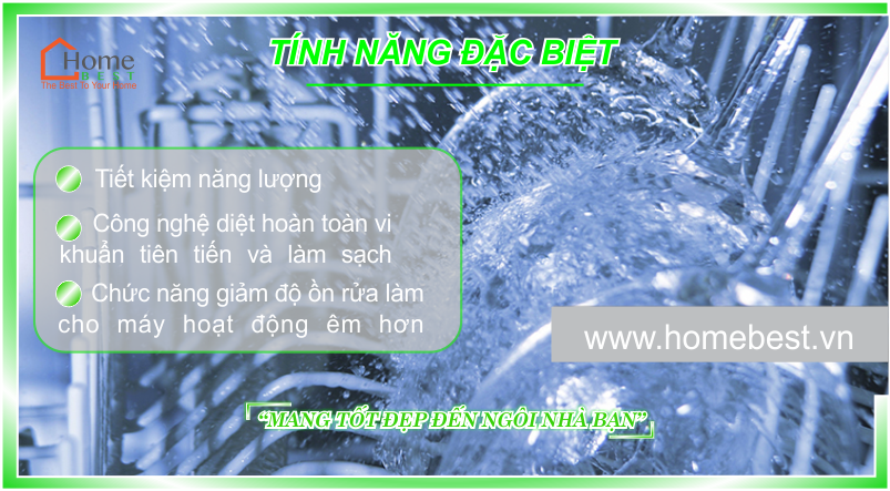 Máy rửa chén bát độc lập Fermi FW001 | Home Best