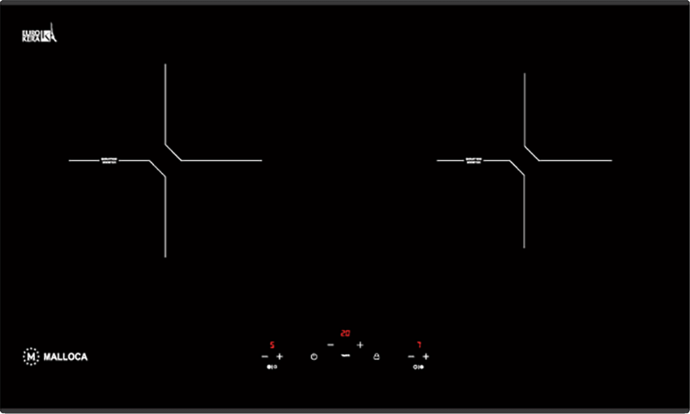 Bếp điện từ đôi Malloca MH-02I N