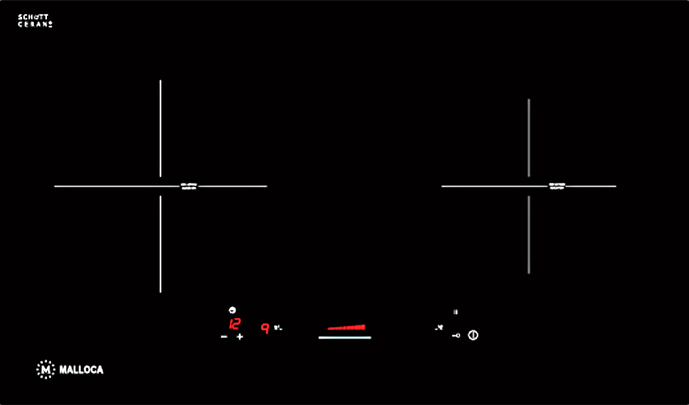 Bếp điện từ đôi Malloca MI 732 SL