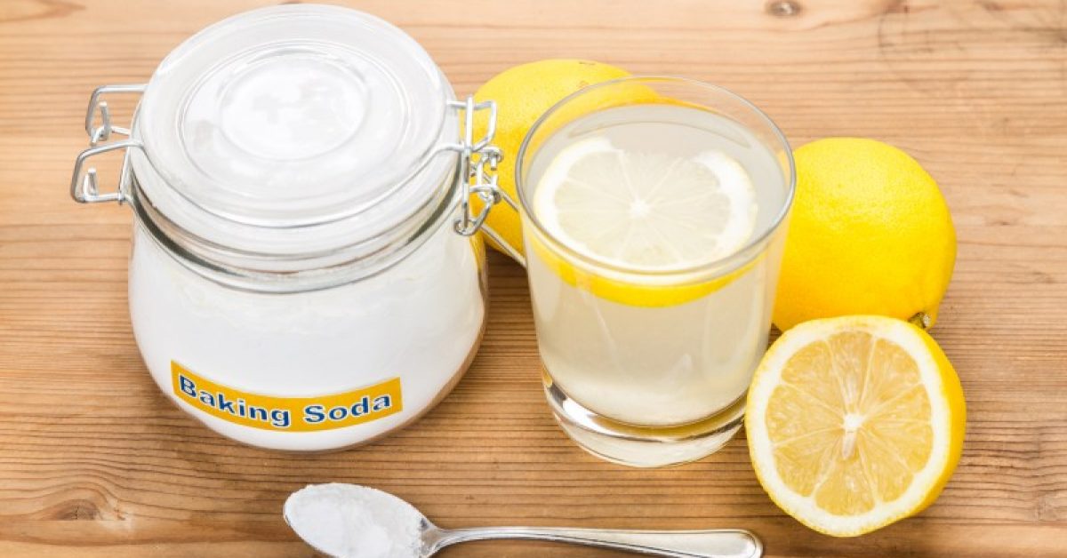 Nước rửa chén làm từ baking soda, muối, chanh 