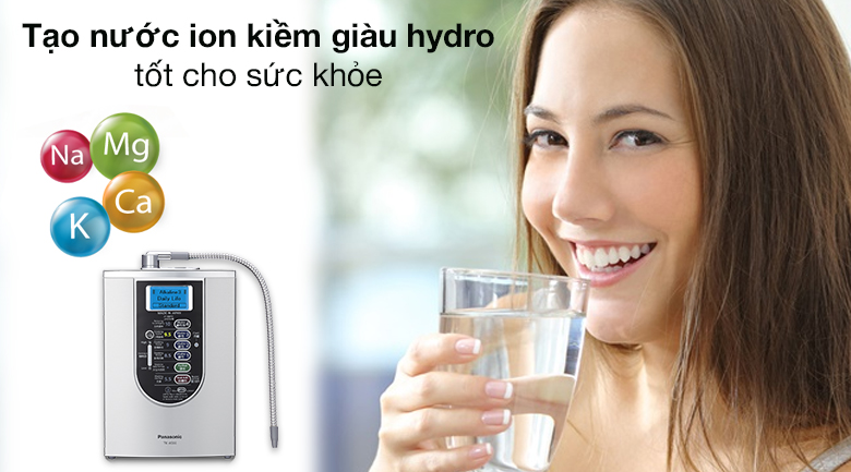 Tạo  nước ion kiềm giàu hydro tốt cho sức khỏe