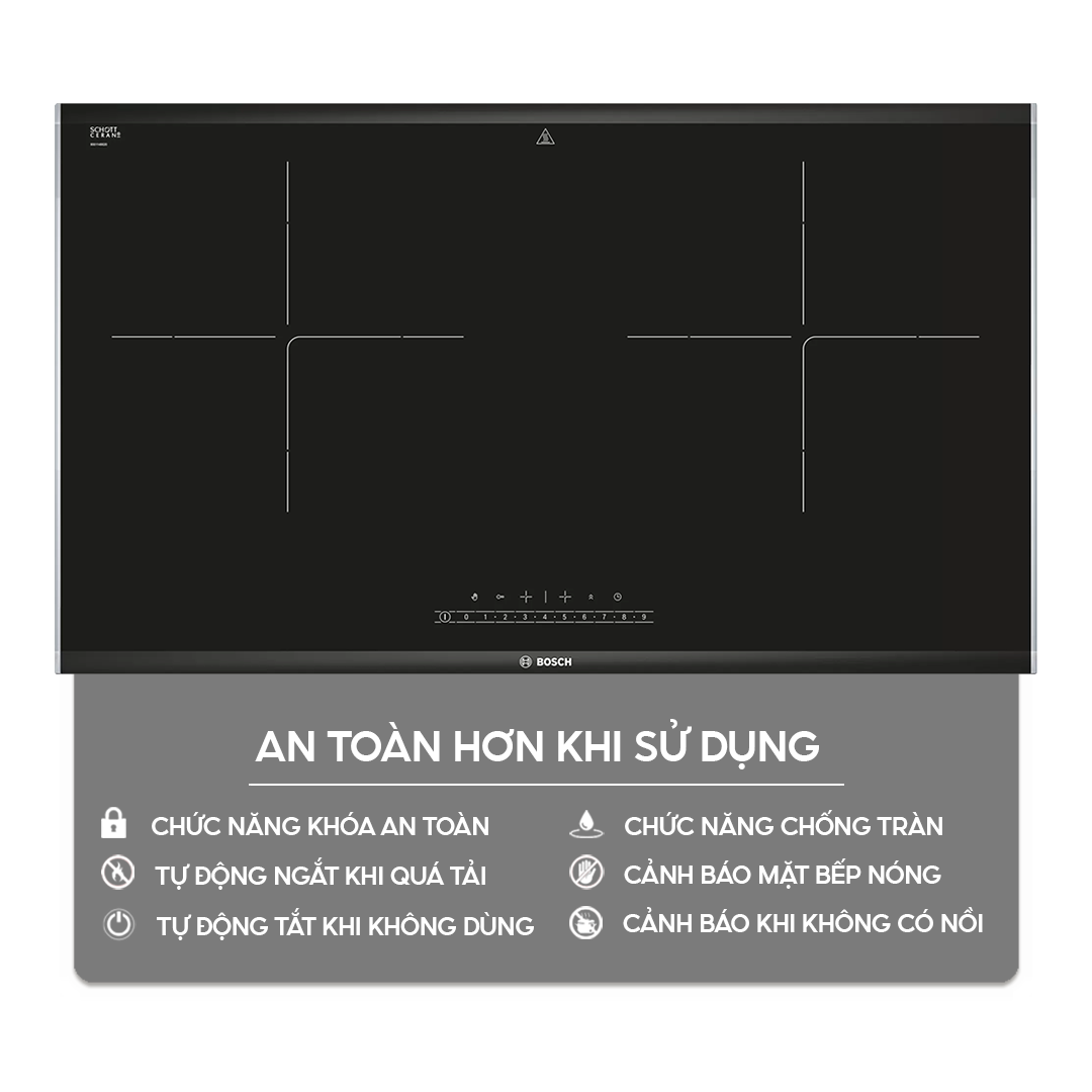Bếp điện từ đôi Bosch PPI82560MS | Home Best 