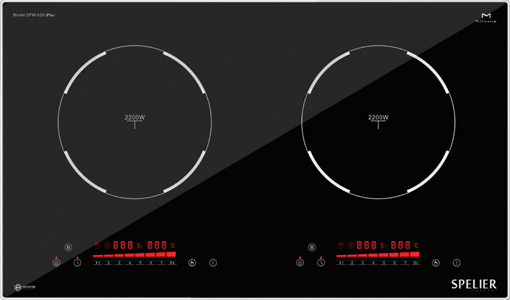 Bếp điện từ đôi Spelier SPM-928I Plus