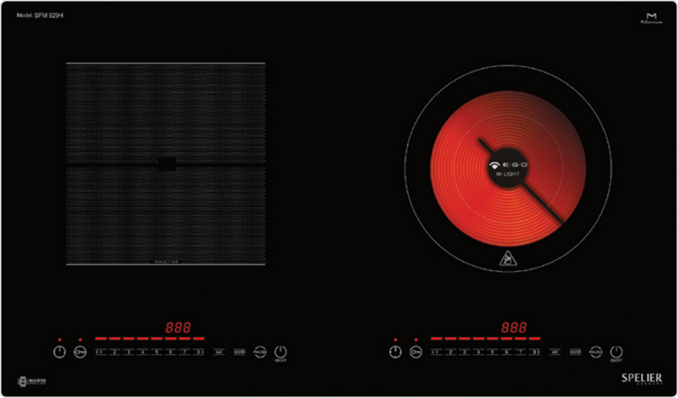 Bếp điện từ đôi Spelier SPM-929H