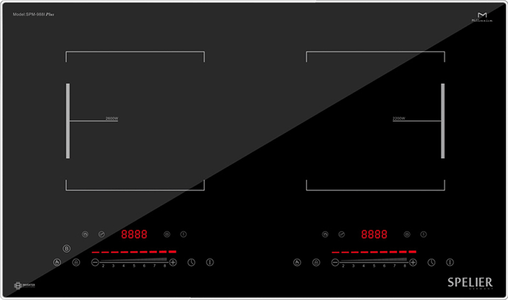 Bếp điện từ đôi Spelier SPM-988I Plus