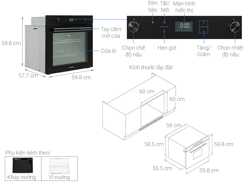 Lò nướng TSS0101 | Homebest