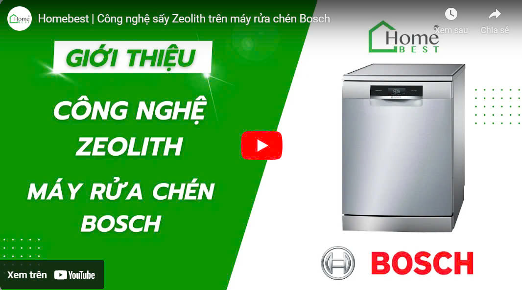 Máy rửa chén bát âm tủ Bosch SMV8YCX03E Serie 8 | Home Best