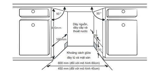 Máy rửa chén bát độc lập Malloca WQP12-5201E