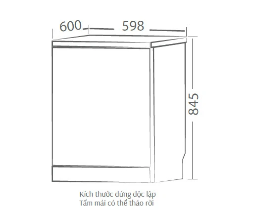Máy rửa chén bát độc lập Canzy DSW809EU SERI 8