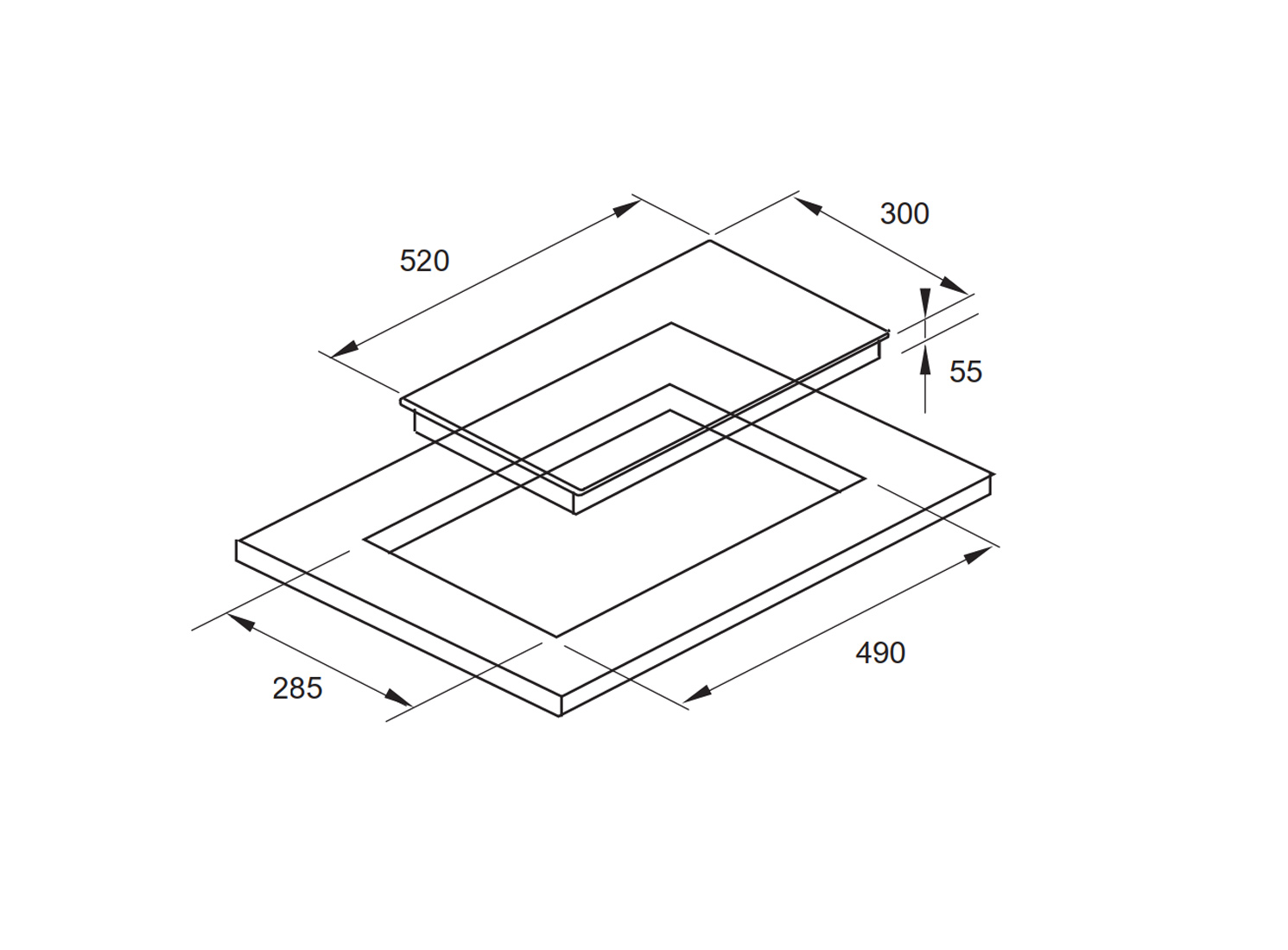 Bếp từ đôi Domino FAGOR 3MI-2AS