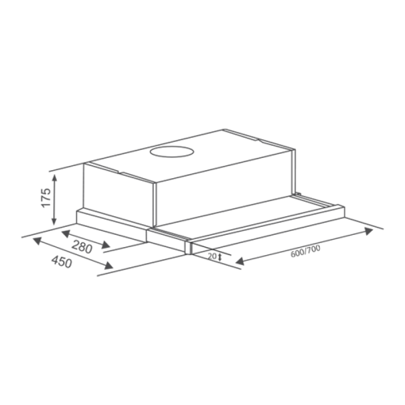 Máy hút khói, hút mùi âm tủ Canzy CZ 002 SYP