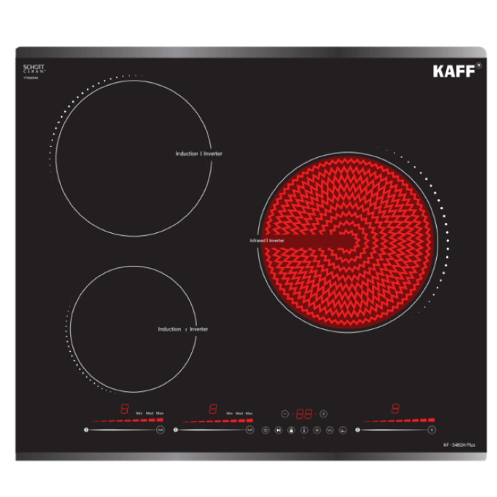 (Combo) Bếp điện từ kết hợp hồng ngoại Kaff KF-S48QH Plus