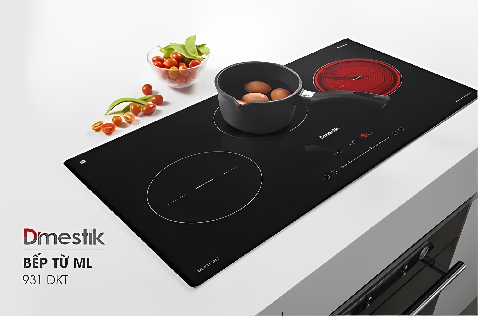 Bếp từ kết hợp hồng ngoại Dmestik ML 931 DKT