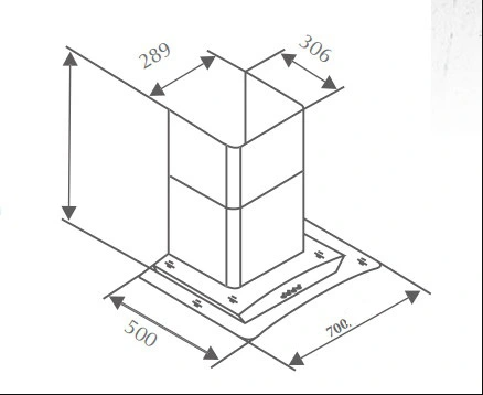 Máy hút khói, hút mùi kính cong Canzy CZ 9970S ( điều khiển cảm ứng vẫy tay )