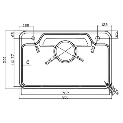 Chậu rửa chén Eurogold EUD88050