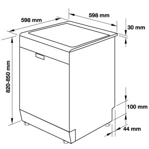 Máy rửa chén bát độc lập Kocher KDEU-8866S8