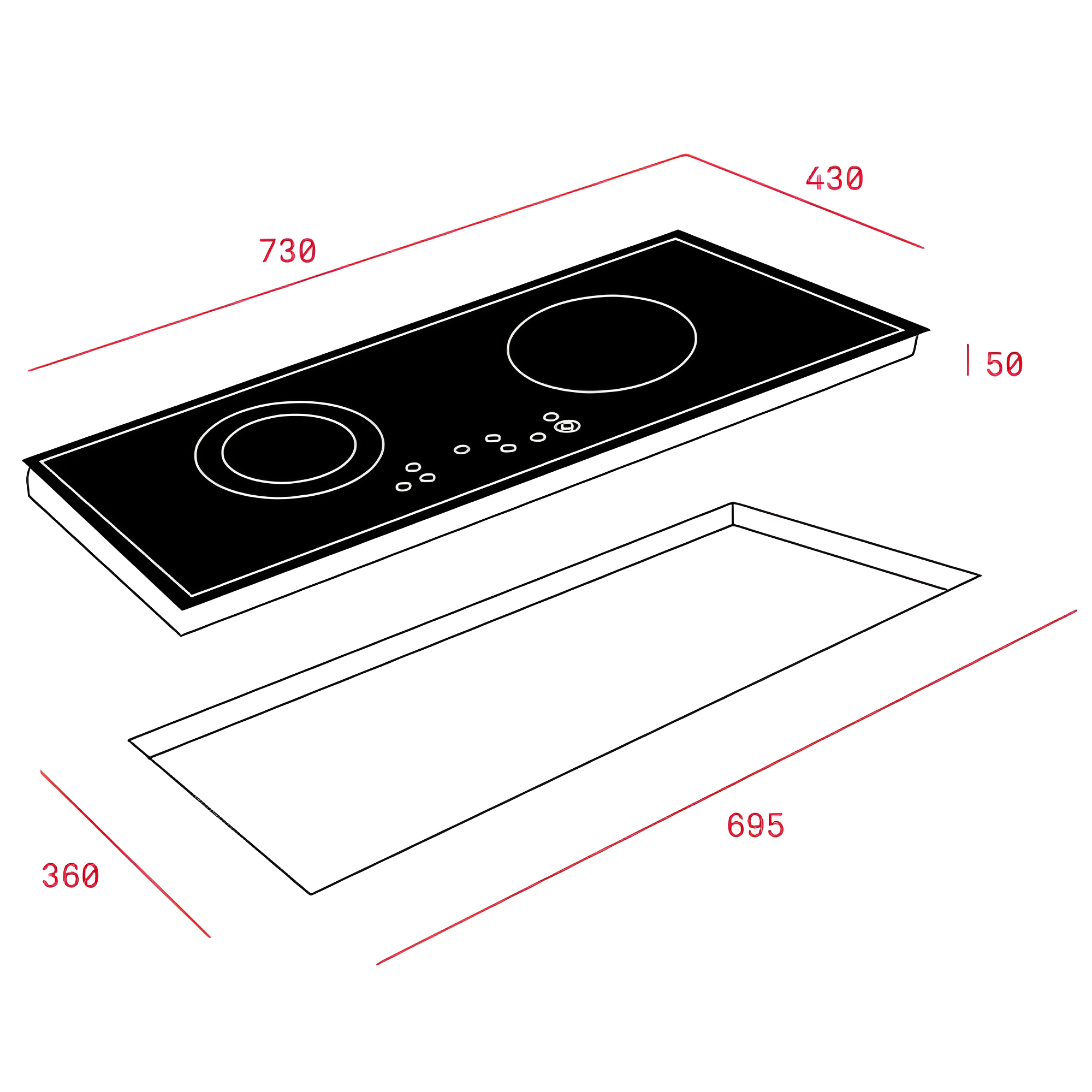 Bếp từ kết hợp hồng ngoại Teka IZ 7200 HL