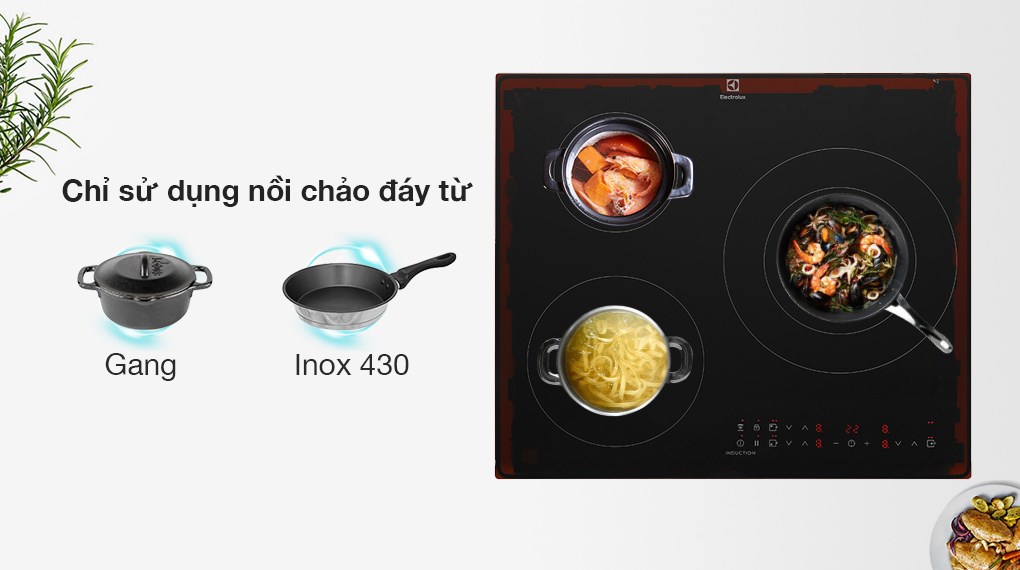 Bếp từ 3 vùng nấu Electrolux LIT60336