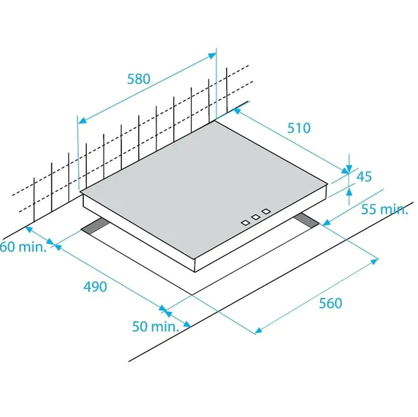 Bếp từ 4 vùng nấu Beko HII64500UFT