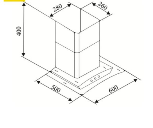 Máy hút khói, hút mùi kính cong Latino LT-KC600C