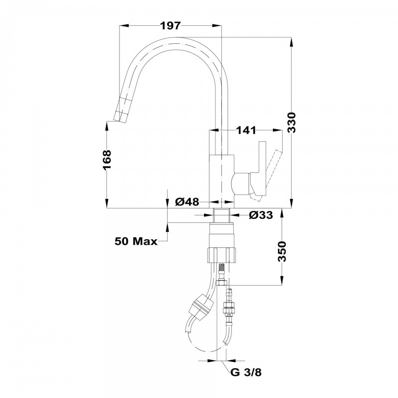 Vòi rửa TEKA MTP 938