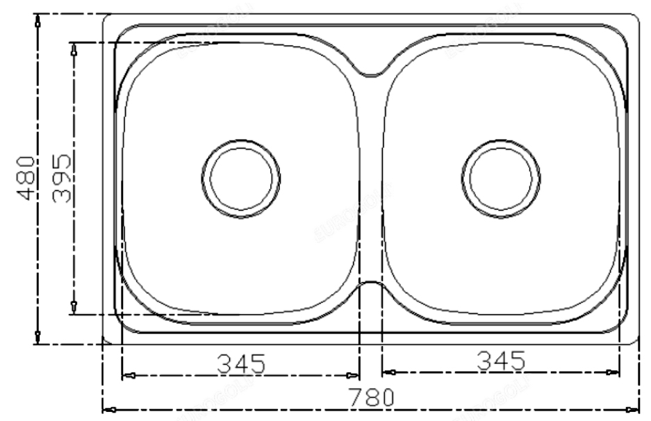 Chậu rửa chén Eurogold EUD67848