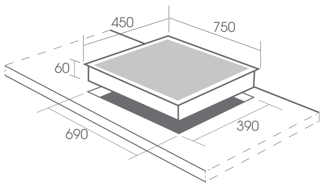 Bếp gas âm Latino LT-757