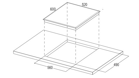 Bếp từ 3 vùng nấu Bauer BEU630GT2E