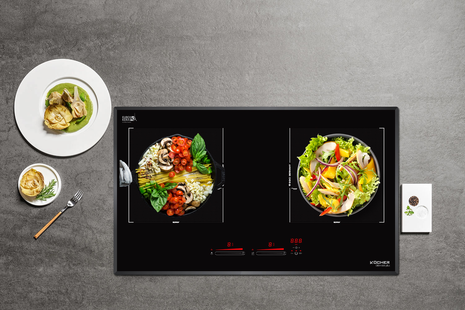 Bếp từ đôi Kocher DIB4-888 Plus
