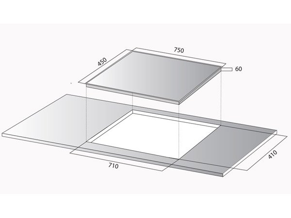 Bếp từ 3 vùng nấu Kocher DI-855GE