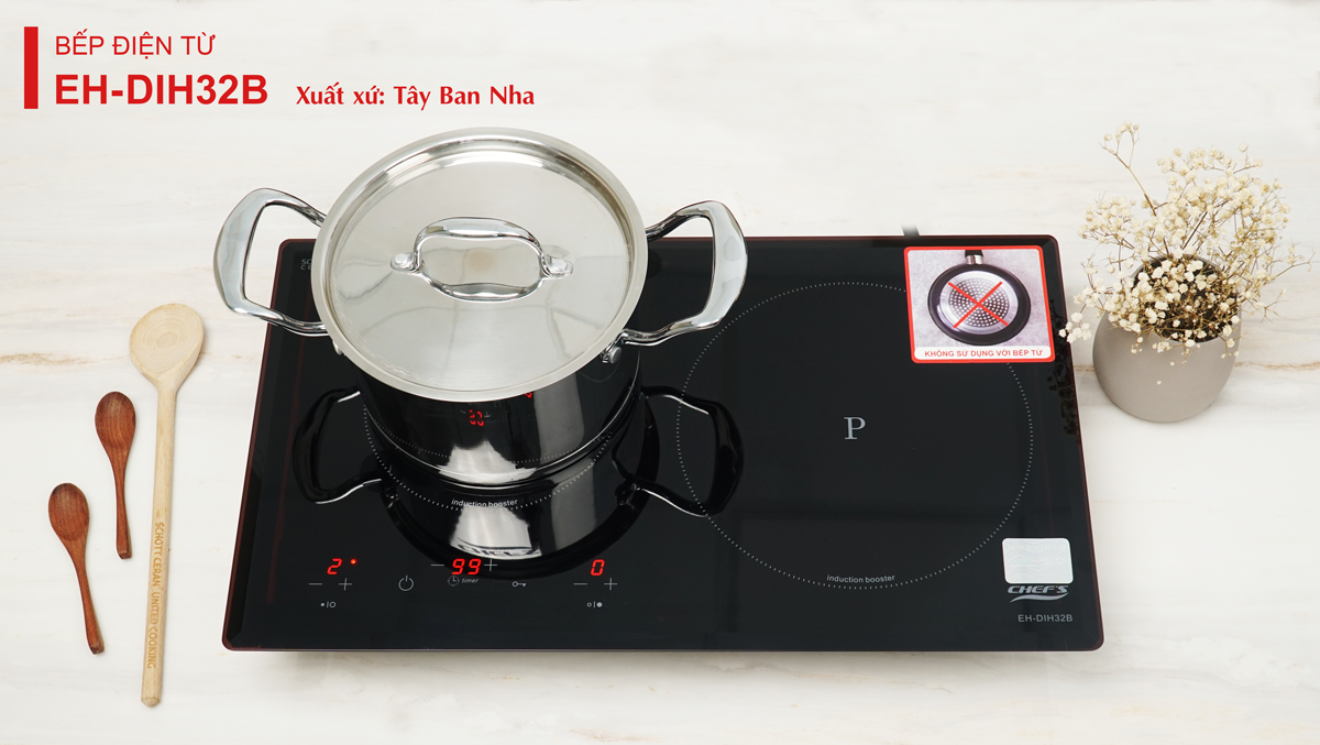 Bếp từ đôi Chefs EH-DIH32B