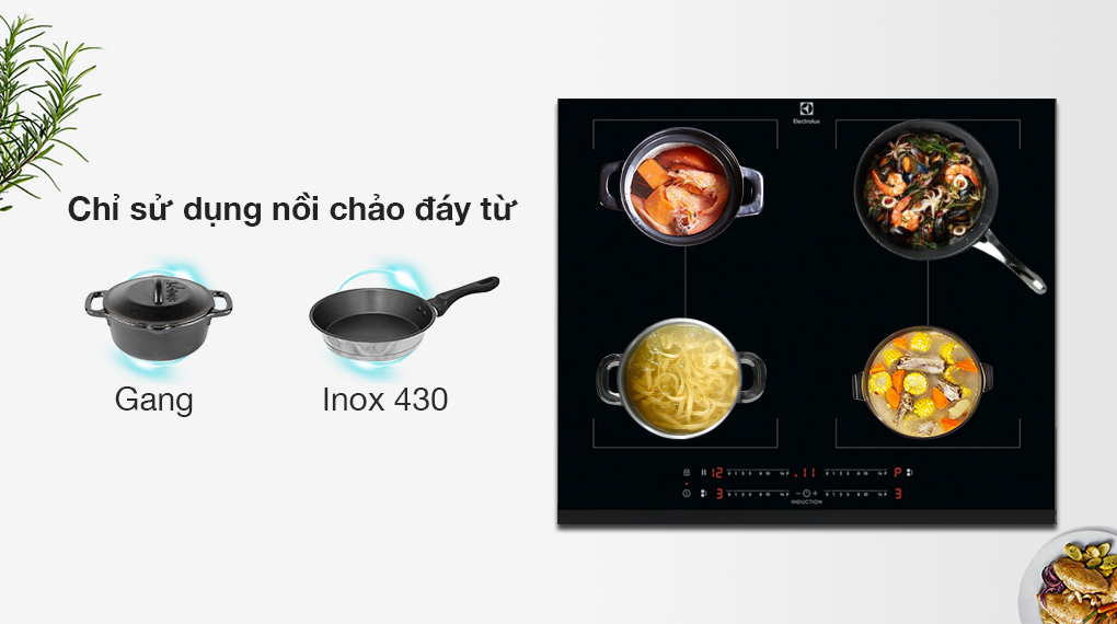 Bếp từ 4 vùng nấu Electrolux EIV644