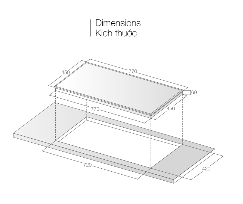 Bếp từ đôi Lorca LCI-829