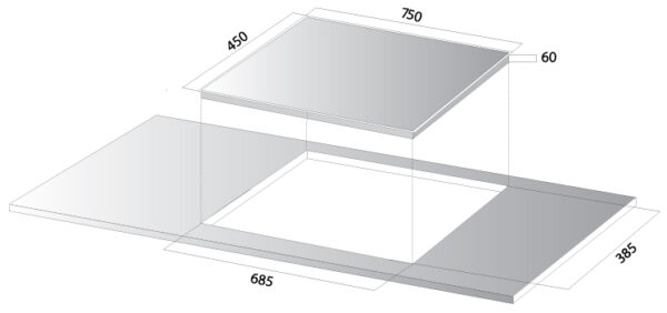 Bếp từ đôi Kocher DI-806GE02