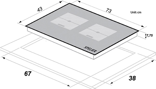 Bếp từ đôi Spelier SPE - IC 1189 EG