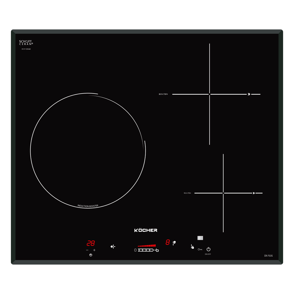 Bếp từ 3 vùng nấu Kocher DI-753S