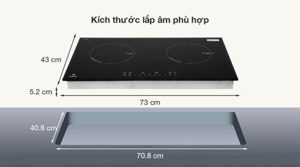 Bếp từ đôi Pramie PRTH-2201