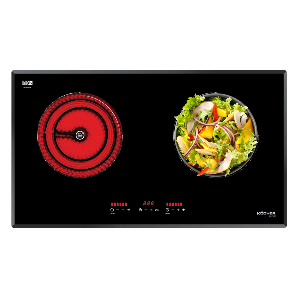 Bếp từ kết hợp hồng ngoại Kocher EI-735S