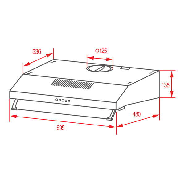 Máy hút khói, hút mùi cổ điển Teka CH 1070BT