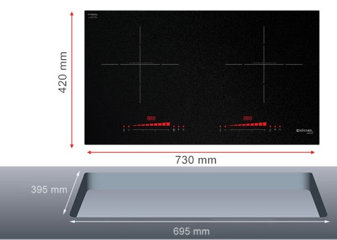 Bếp từ đôi Kocher X-NANO 7