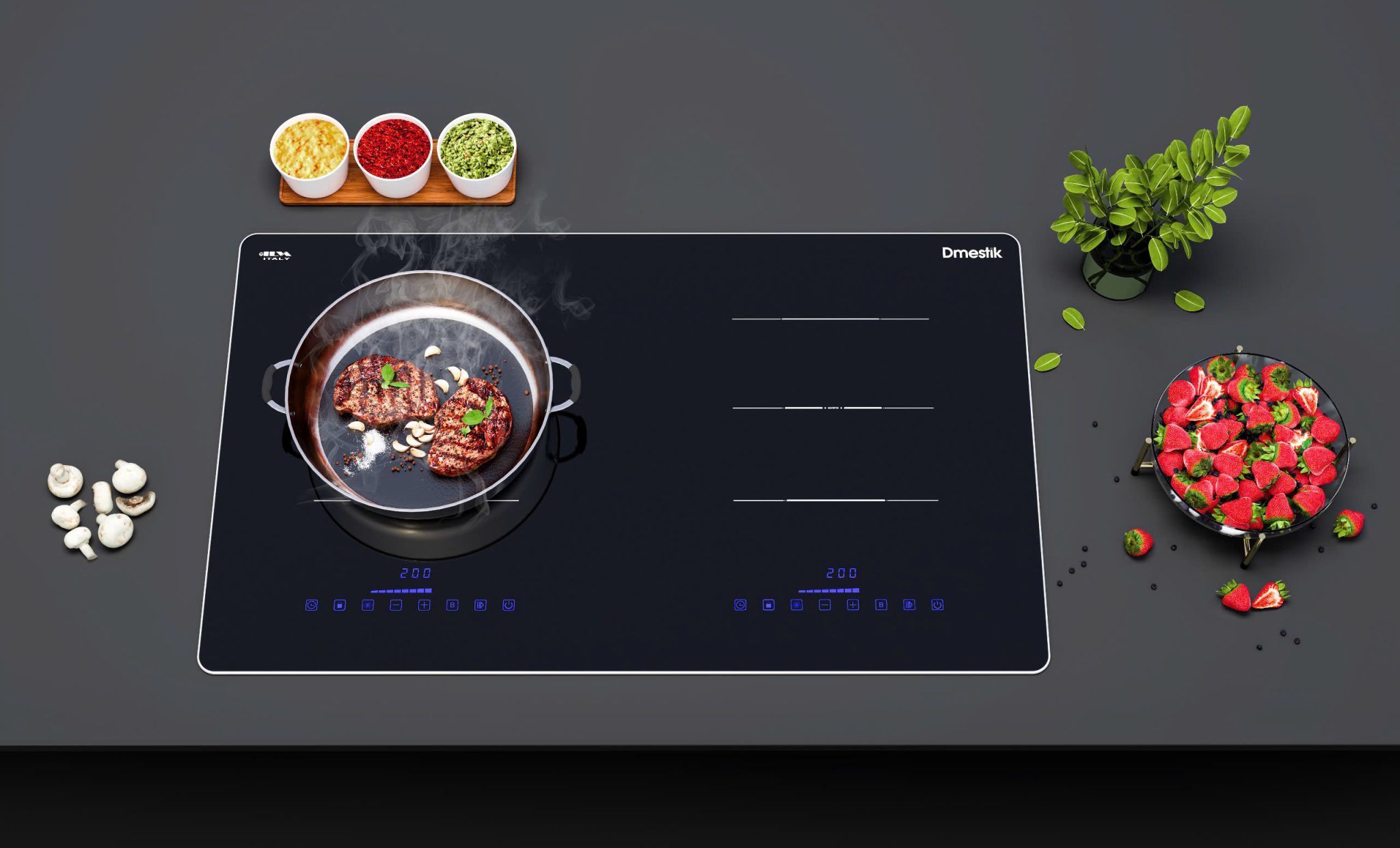 Bếp từ đôi Dmestik GE-2099 DKI